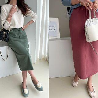 Drawcord Long H-line Skirt