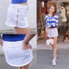 Zip-side Skort