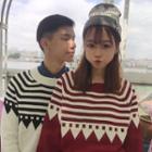 Couple Matching Stripe Knit Top