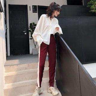 Loose-fit Shirt / Zipper-side Sweatpants