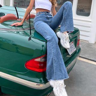 High-waist Skinny Boot Cut Jeans