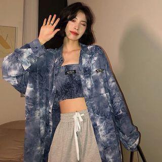 Tie Dye Applique Tube Top / Shirt / Set