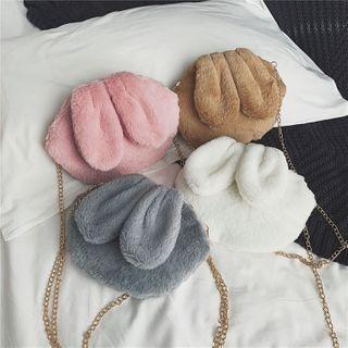 Furry Chain Crossbody Bag