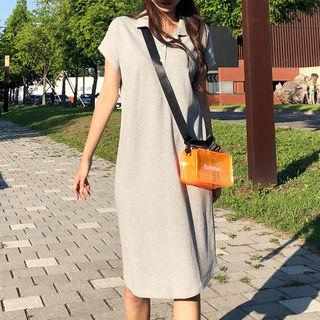 Boxy-fit Cotton Polo Dress
