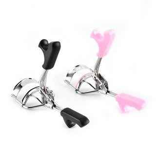 Stainless Steel Eyelash Curler Silver & Black - One Size