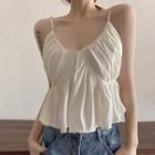 Shirred Camisole Top Almond - One Size