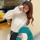 Lace Long-sleeve Top / Plain Sweater