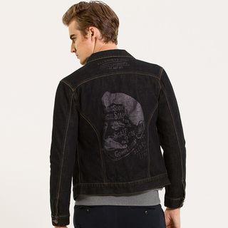 Back Print Denim Jacket