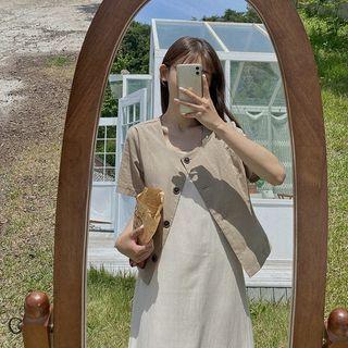 Two-way Square-neck Blouse
