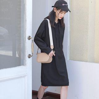 Ribbed Hoodie Dress