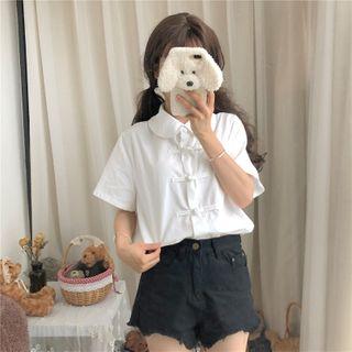 Frog Buttoned Shirt White - One Size