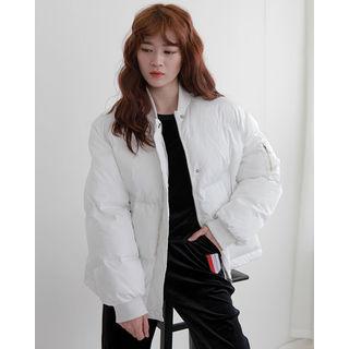 Rib-trim Padding Jacket