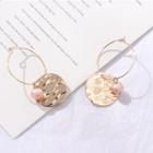 Disc Dangle Earring Gold - One Size