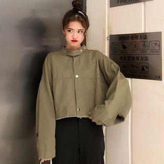 Long-sleeve Single Breasted Cargo Jacket