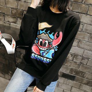 Crab Print Pullover