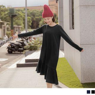 Long Sleeve Asymmetrical Mermaid Dress