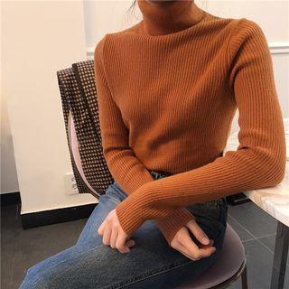 Turtleneck Sweater Khaki - One Size