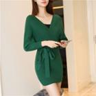 Surplice Knit Dress
