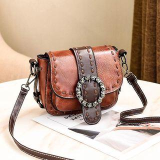 Studded Hoop Accent Crossbody Bag