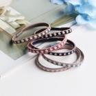 Floral Print Hair Tie Set Of 6 - Flower - Multicolor - One Size