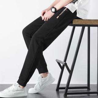 Drawstring Waist Letter Printed Sweatpants