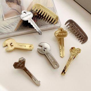 Key / Hair Comb Alloy Hair Clip (various Designs)