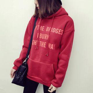 Embroidered / Lettering Hoodie
