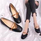 Block Heel Mary Jane Shoes