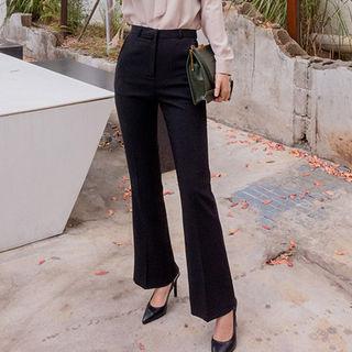 Mid-rise Boot-cut Dress Pants