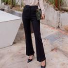 Mid-rise Boot-cut Dress Pants