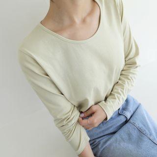 Basic U-neck Pastel T-shirt