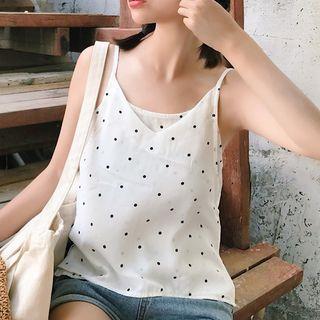 Dotted Chiffon Camisole Top