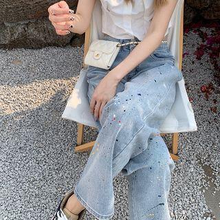 Splash Print Loose-fit Jeans