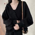 Pin-detailed Button Jacket Black - One Size