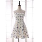 Print Spaghetti Strap A-line Dress