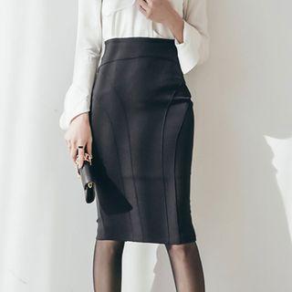 High Waist Midi Skirt