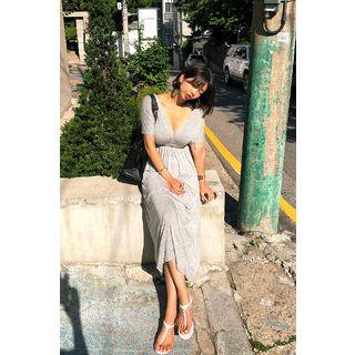V-neck Empire Maxi Dress