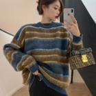 Striped Sweater Stripes - Blue & Yellow - One Size
