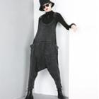 Sleeveless Harem Jumpsuit Black - One Size