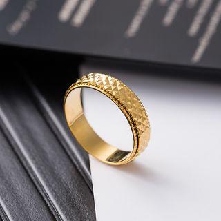 Textured Stainless Steel Ring