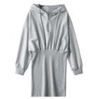 Puff-sleeve Hoodie Dress