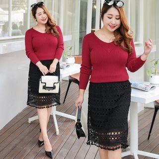 Midi Crochet Skirt