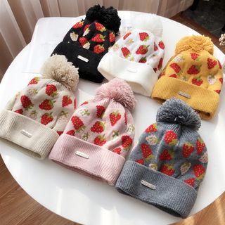 Strawberry Knit Beanie