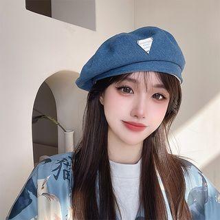 Triangle Badge Beret Hat