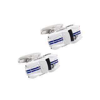 Fashion High-end Sports Car Cufflinks Silver - One Size