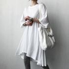 Dip-back Flared T-shirt Dress