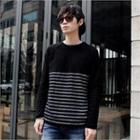 Raglan-sleeve Striped T-shirt