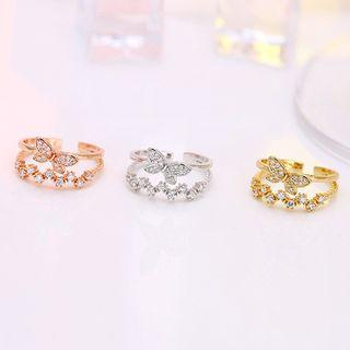 Butterfly Layered Open Ring