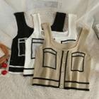 Two Tone Knit Tank Top