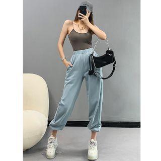 Elastic High-waist Loose Sweatpants